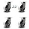 Service Caster 8 Inch Heavy Duty Semi Steel Cast Iron Caster Set with Swivel Locks, 4PK SCC-KP92S830-SSR-BSL-4 - alternate 1